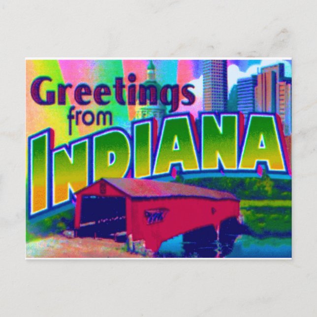 Tarjeta postal de Indiana (Anverso)