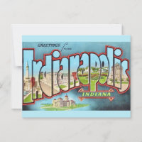 Tarjeta postal de Indianapolis Indiana