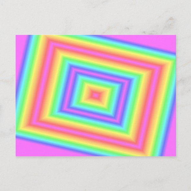 Tarjeta postal de infinito rosa (Anverso)