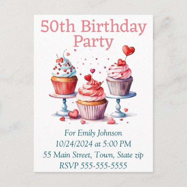 Tarjeta postal de invitación (Anverso)