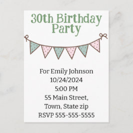 Tarjeta Postal de Invitación