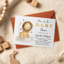 Tarjeta postal de invitación a bebe del rey del le