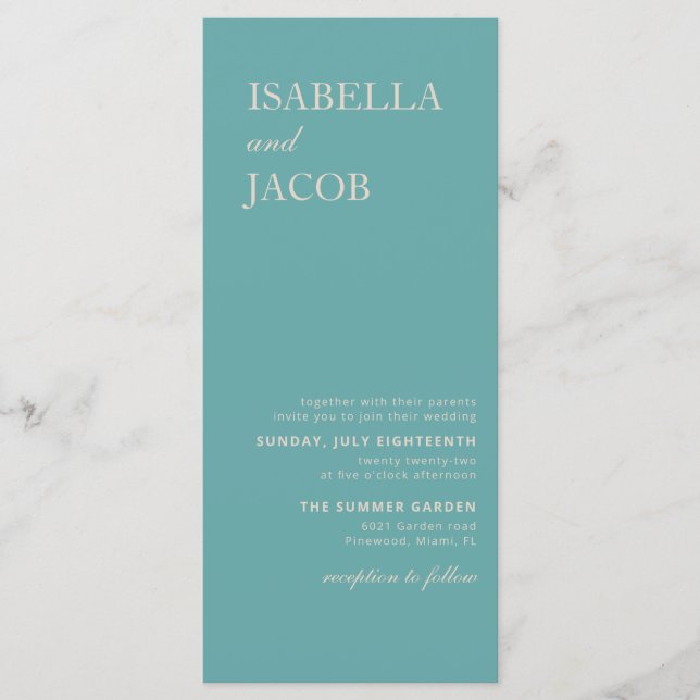 Tarjeta postal de invitación a boho verde sabio (Anverso)