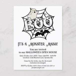 Tarjeta postal de invitación a casa abierta de Hal