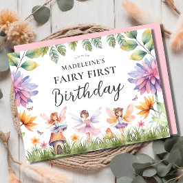 Tarjeta postal de invitación a fiesta de cumpleaño