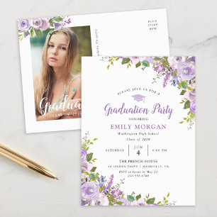 Tarjeta Postal de Invitación a Fiesta de Graduació