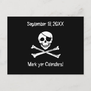 Tarjeta postal de invitación a fiesta en el Día de