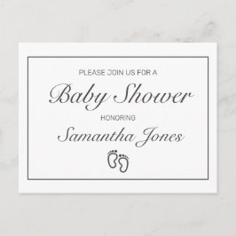 Tarjeta postal de invitación a Invitación Baby Sho