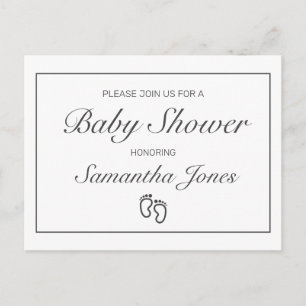 Tarjeta postal de invitación a Invitación Baby Sho