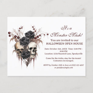 Tarjeta postal de invitación a la casa abierta de