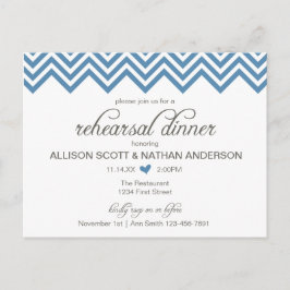Tarjeta postal de invitación a la cena de ensayo B