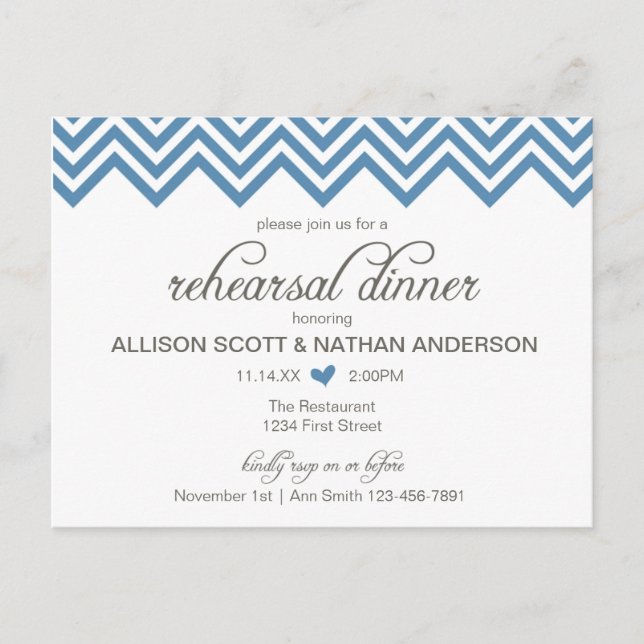Tarjeta postal de invitación a la cena de ensayo B (Anverso)