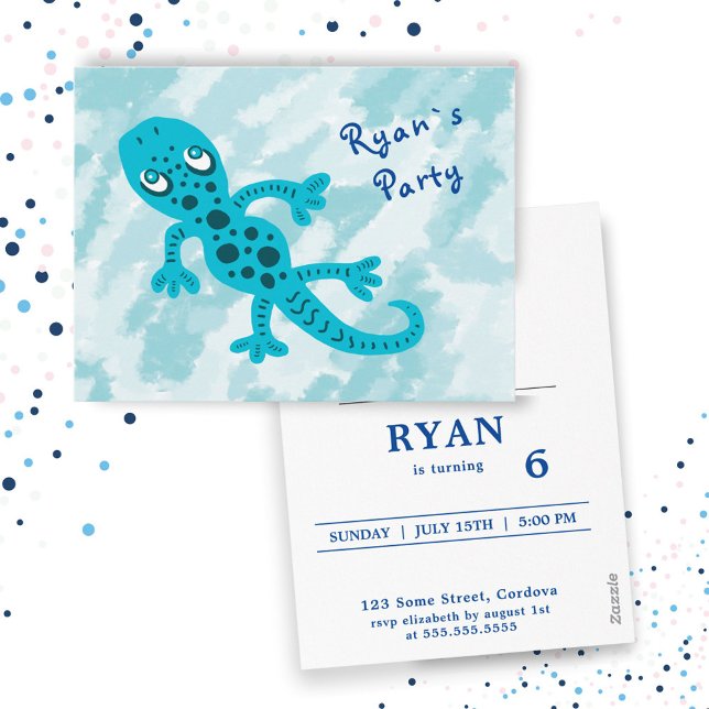 Tarjeta postal de invitación a la fiesta de cumple (Subido por el creador)