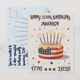 Tarjeta Postal de Invitación a la Gran Fiesta de C