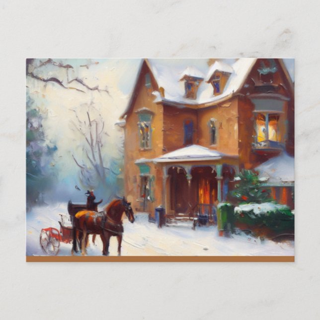 Tarjeta postal de invitación a la imagen de Navida (Anverso)