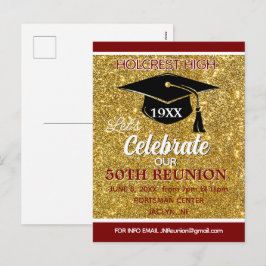 Tarjeta postal de invitación a la reunión de exalu