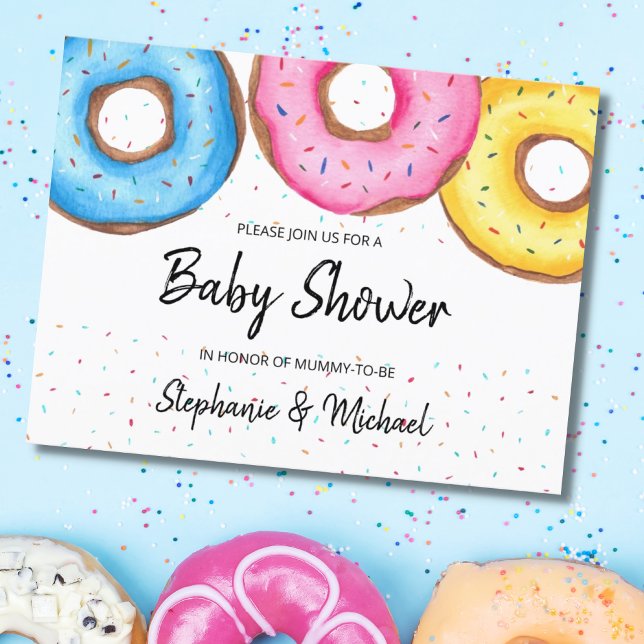 Tarjeta postal de invitación Baby Shower de pareja (Subido por el creador)