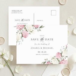 Tarjeta postal de invitación de anuncio de fecha d