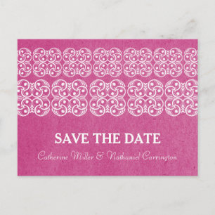 Tarjeta postal de invitación de boda estilo bohemi
