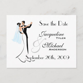 Tarjeta Postal de Invitación de Boda para Guardar 