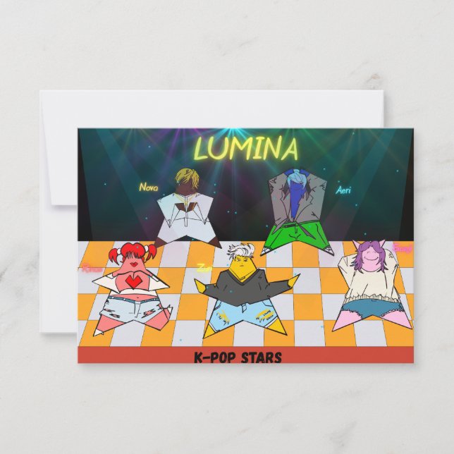 Tarjeta postal de invitación de cumpleaños de K-Po (Anverso)