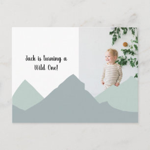 Tarjeta postal de invitación de cumpleaños de mont