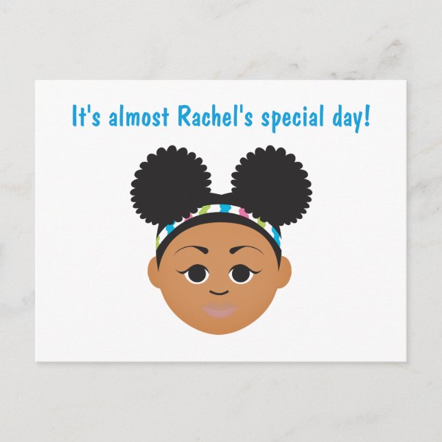 Tarjeta postal de invitación de cumpleaños #Proud2 (Anverso)