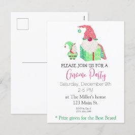 Tarjeta postal de invitación de fiesta de feriado 