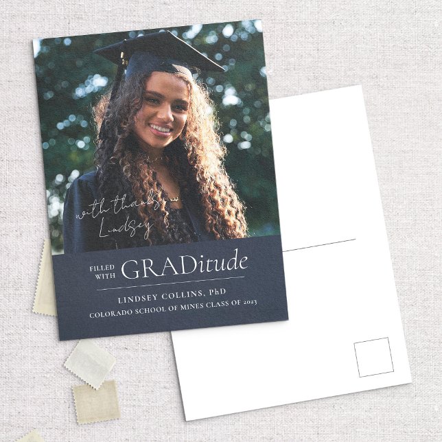 Tarjeta postal de Invitación de graduación de foto (Subido por el creador)