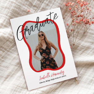 Tarjeta postal de Invitación de graduación escrita