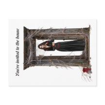 Tarjeta postal de invitación de Halloween de la se