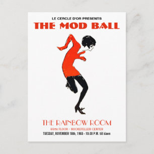 Tarjeta postal de invitación de la época del Fiest