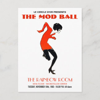 Tarjeta postal de invitación de la época del Fiest