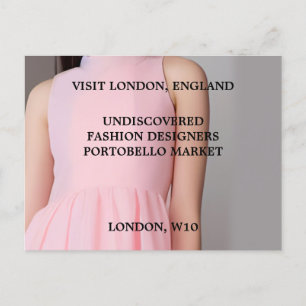Tarjeta postal de invitación de moda para diseñado