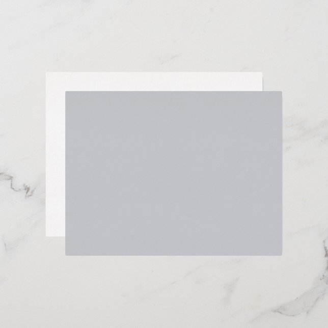 Tarjeta postal de invitación de papel de aluminio (Anverso/Reverso)