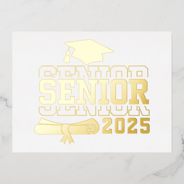 Tarjeta Postal de Invitación de Papel de Aluminio (Anverso)