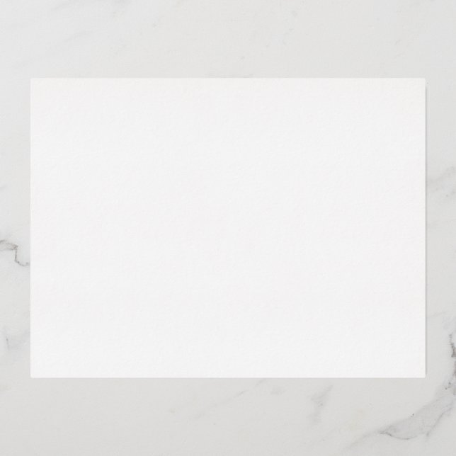 Tarjeta postal de invitación de papel de aluminio (Anverso)