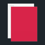 Tarjeta postal de invitación del Personalizado roj<br><div class="desc">Haga una primera impresión audaz con esta postal de la invitación al personalizable Rojo Crimson. El profundo y vibrante matiz da un tono de confianza para cualquier evento, mientras que el área de diseño de toda la sangre le da la libertad de personalizar cada pulgada por completo. Añade tu propio...</div>