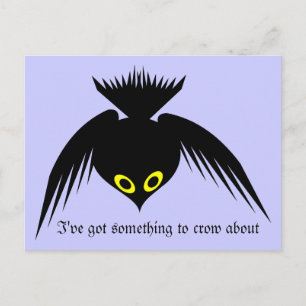Tarjeta postal de Invitación importante de Crow