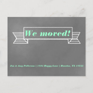 Tarjeta postal de Invitación móvil de Chalkboard