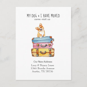 Tarjeta postal de invitación móvil de Corgi corto