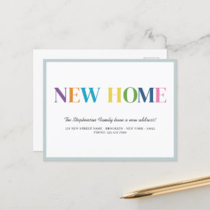 Tarjeta postal de Invitación móvil de nuevo hogar