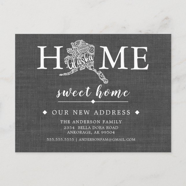 Tarjeta postal de Invitación móvil del estado de A (Anverso)