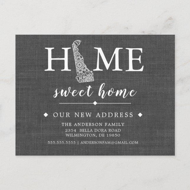 Tarjeta postal de Invitación móvil del estado de D (Anverso)