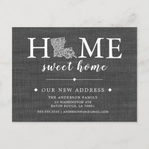 Tarjeta postal de Invitación móvil del estado de L