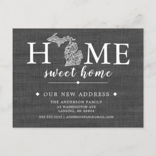 Tarjeta postal de Invitación móvil del estado de M