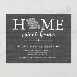 Tarjeta postal de Invitación móvil del estado de M