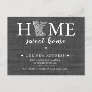 Tarjeta postal de Invitación móvil del estado de M