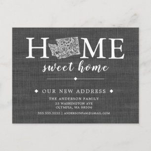 Tarjeta postal de Invitación móvil del estado de W