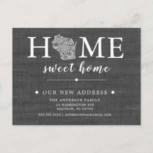 Tarjeta postal de Invitación móvil del estado de W